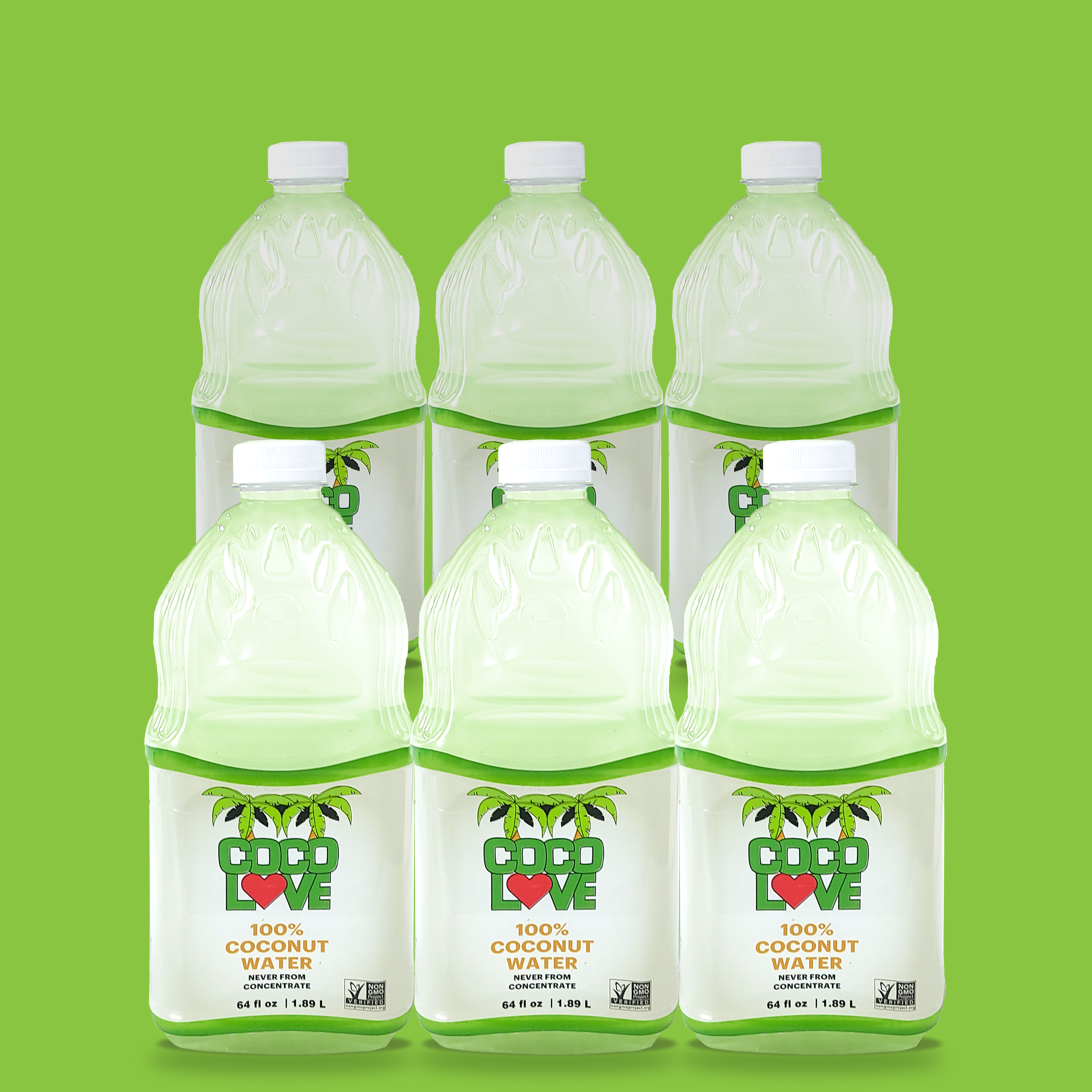 6pk 64oz CocoLove Jugs