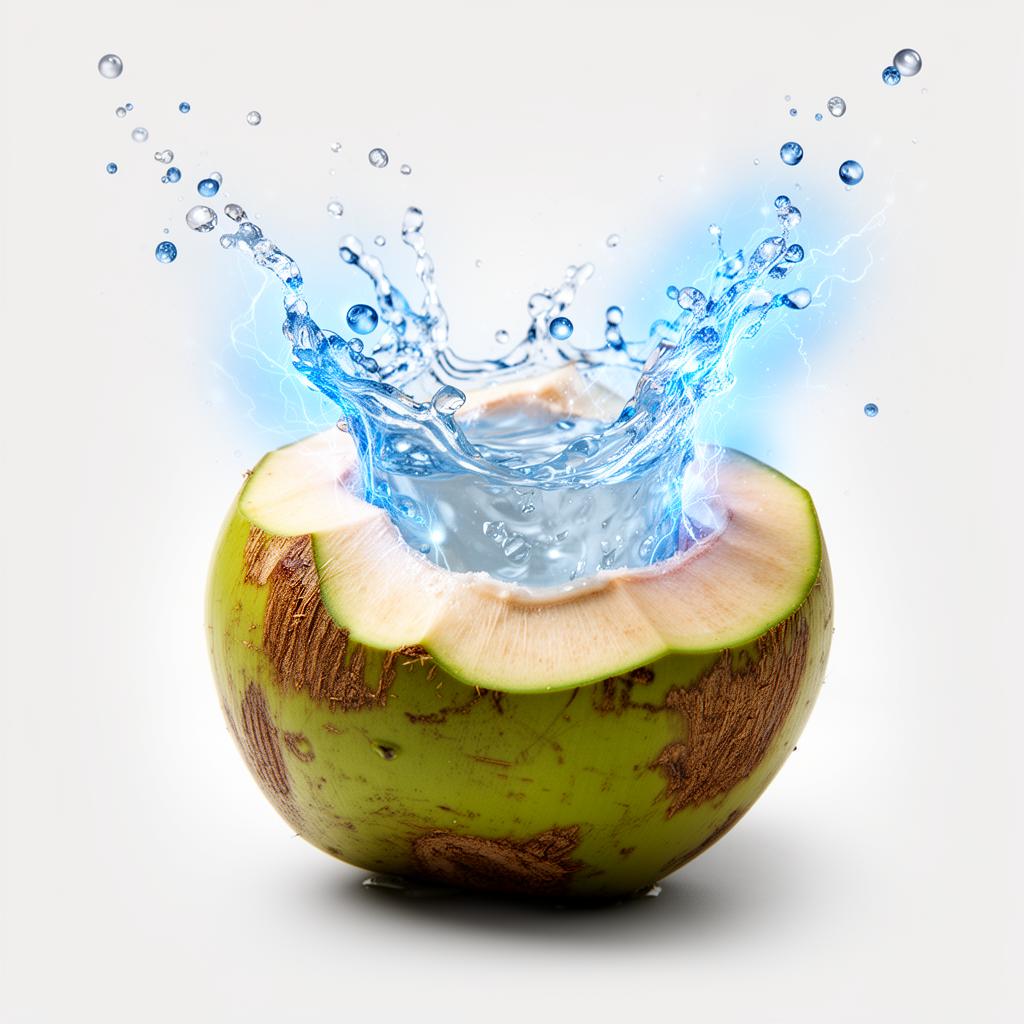 Fresh coconut with natural electrolytes