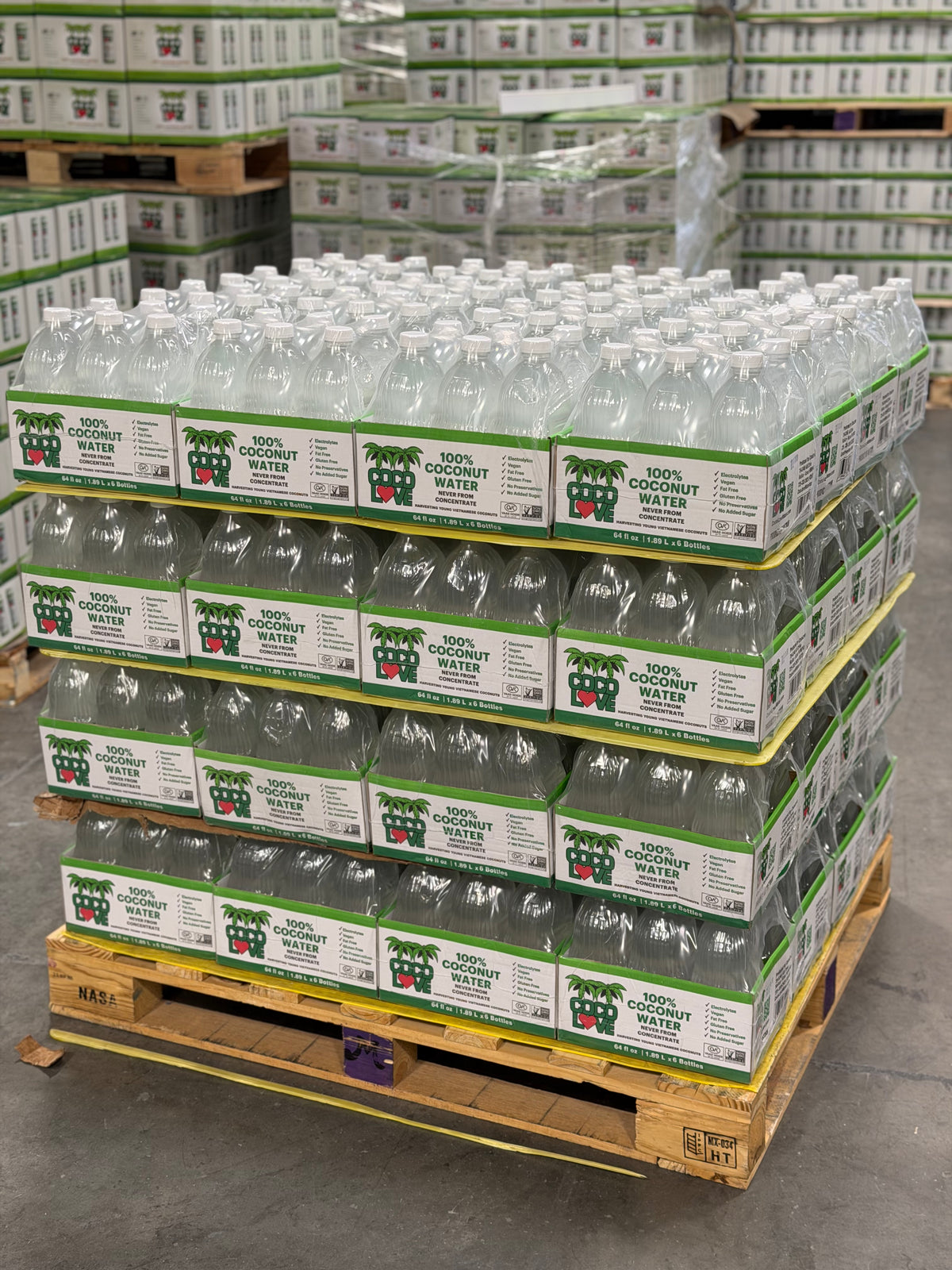 Pallet (Additional Savings) - CocoLove Coconut Water 64 cases